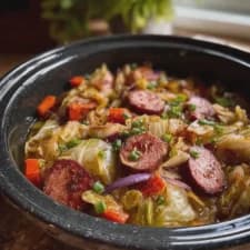 Slow Cooker Cabbage and Sausage: Easy Comfort Food Delight
